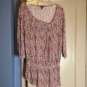 Tunic top with elastic waist
